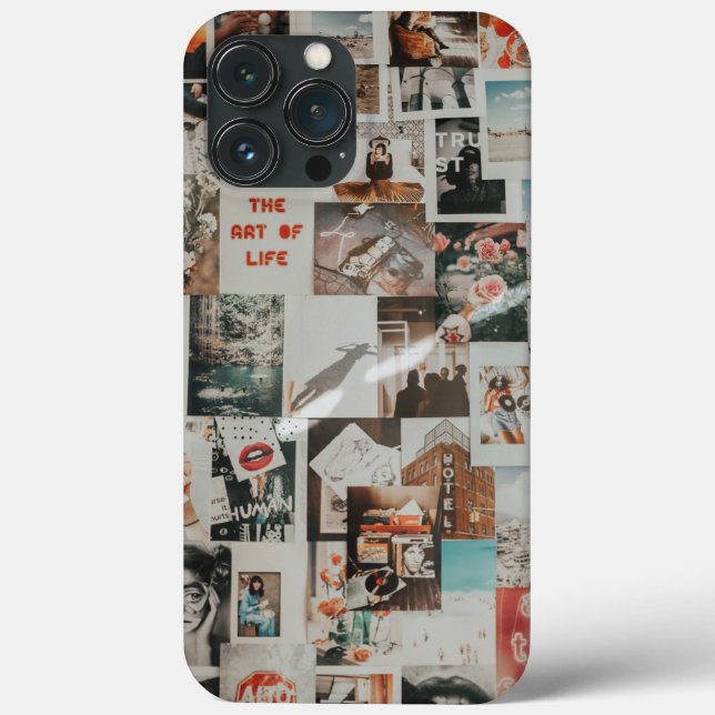 Aesthetic Collage Wallpaper Case-Mate iPhone Case (Back)
