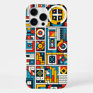 Aesthetic Colourful Geometric Pattern iPhone 16 Pro Max Case