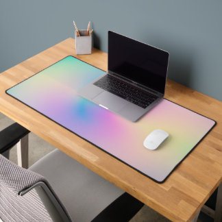 Aesthetic Colourful Positive Aura Gradient Desk Mat