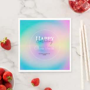 Aesthetic Colourful Positive Aura Gradient Napkin