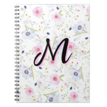 Aesthetic Cottage core Floral Hardcover Spiral
