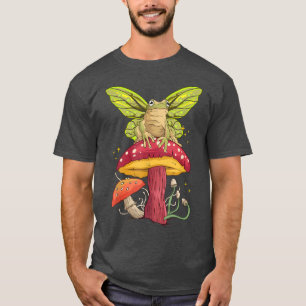 Aesthetic Cottagecore Frog Mushroom Fungi Fairycor T-Shirt
