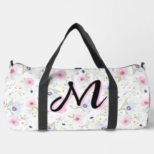 Aesthetic Cottagecore Wildflower Floral Elegant Duffle Bag