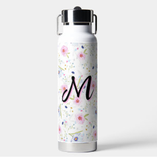 Aesthetic Cottagecore Wildflower Floral Elegant Water Bottle