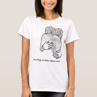 Aesthetic Couple Hug T-Shirt