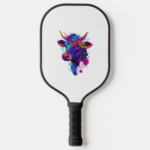 Aesthetic Cow Graphic Cute Cow Women Girls _1 Pickleball Paddle