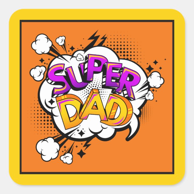 Aesthetic Dad | dad joke loading | fatherhood Square Sticker (Front)