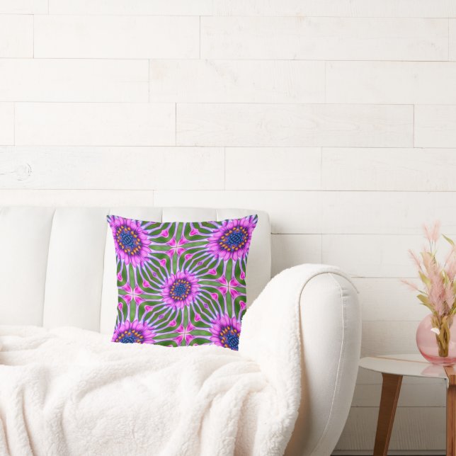 Aesthetic Daisy Pattern Cushion (Couch)