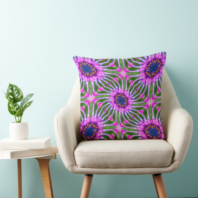 Aesthetic Daisy Pattern Cushion (Chair)
