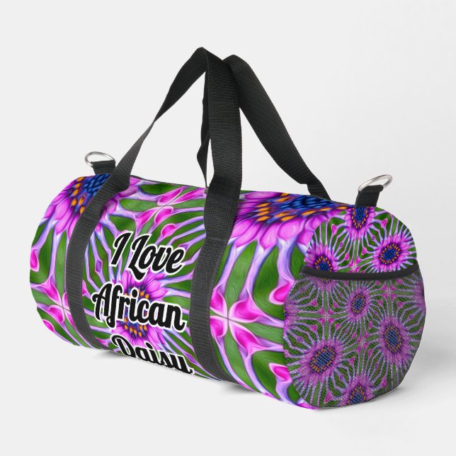 Aesthetic Daisy Pattern Duffle Bag (Right Corner)