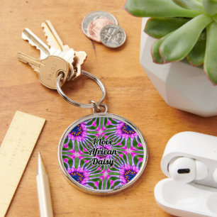 Aesthetic Daisy Pattern Key Ring