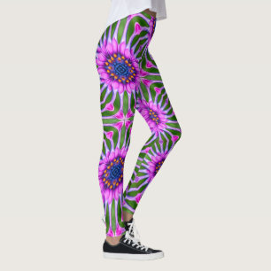 Aesthetic Daisy Pattern Leggings