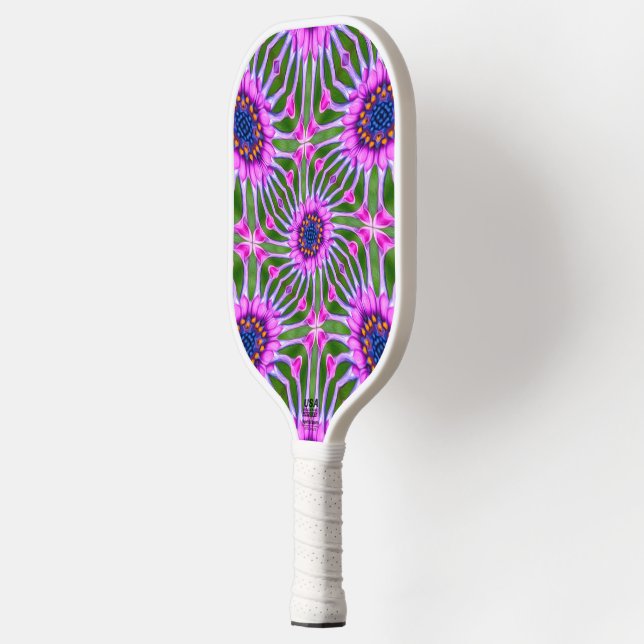 Aesthetic Daisy Pattern Pickleball Paddle (Left)