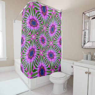 Aesthetic Daisy Pattern Shower Curtain