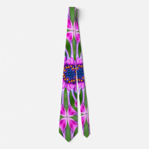 Aesthetic Daisy Pattern Tie