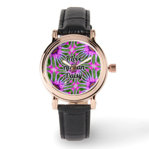Aesthetic Daisy Pattern Watch