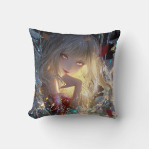 Aesthetic / Dark Fantasy Girl Cushion