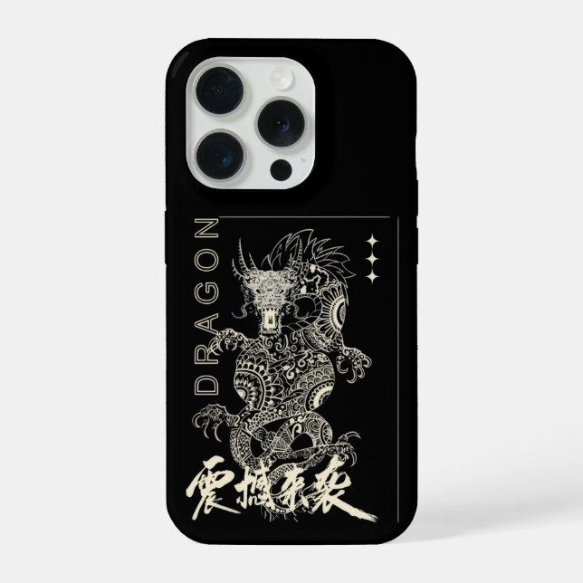 Aesthetic Dragon iPhone 15 Pro Max Case Soft Grung (Back)