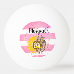 aesthetic ephemeral pink design ping pong ball