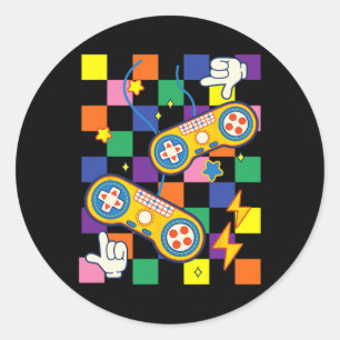 Aesthetic Fabric Video Game Patches Alt Clothing Classic Round Sticker