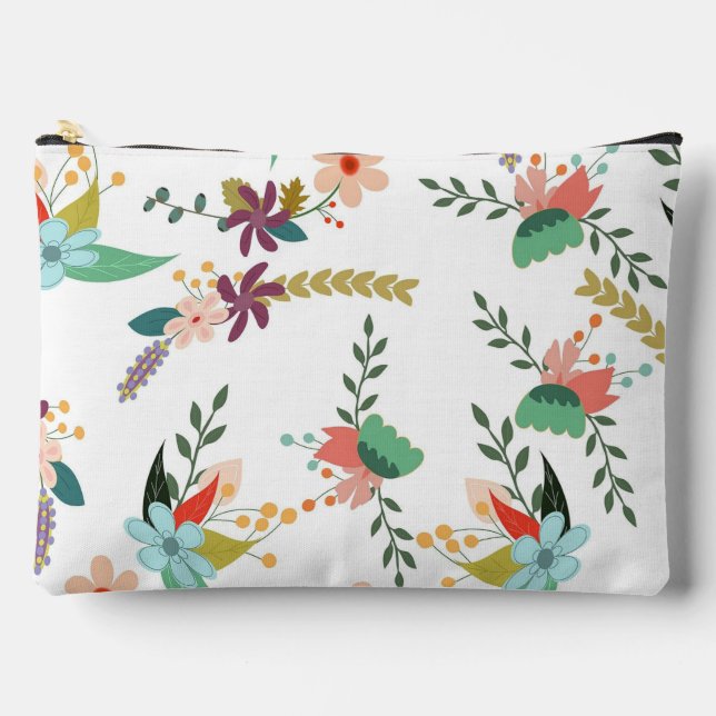 Aesthetic Fall Floral Wildflowers Pencil Accessory Pouch (Front)