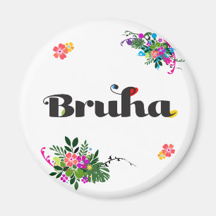 Aesthetic Filipino Bruha (Tagalog Slang) Round Magnet