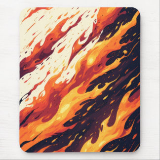 Aesthetic Fire Design Mousepad