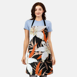 Aesthetic floral apron