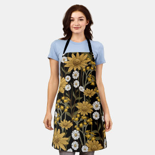 Aesthetic floral apron