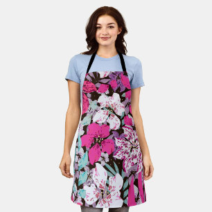 Aesthetic floral apron