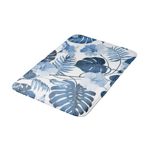 Aesthetic floral  bath mat