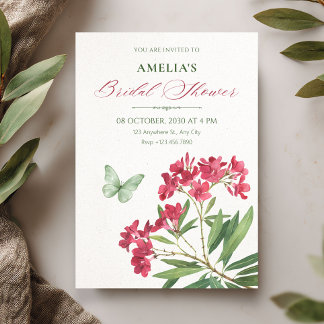 Aesthetic floral bridal shower invitation
