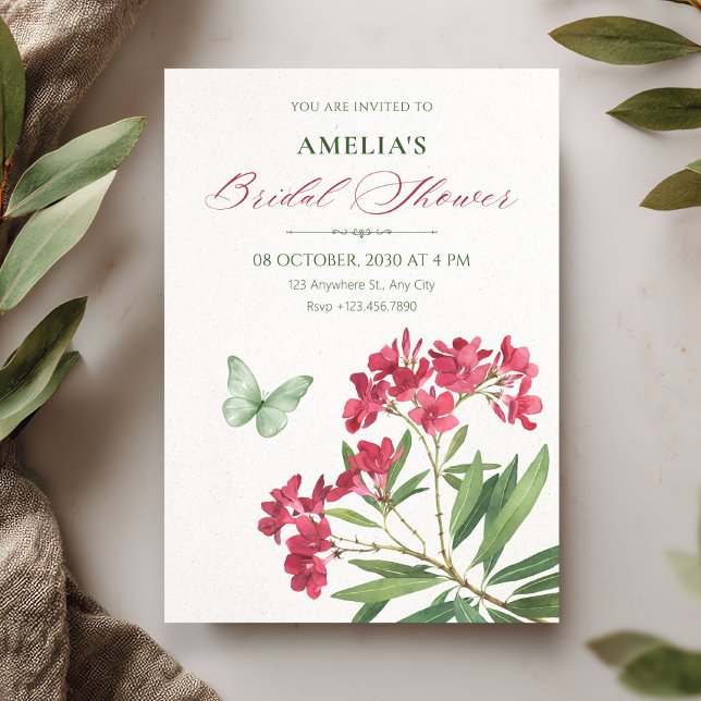 Aesthetic floral bridal shower invitation (Creator Uploaded)