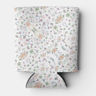 Aesthetic Floral Can Cooler