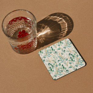 Aesthetic floral coaster