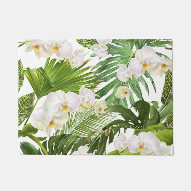 Aesthetic floral  doormat (Front)
