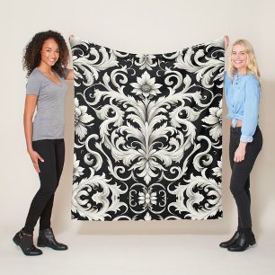 Aesthetic floral  fleece blanket