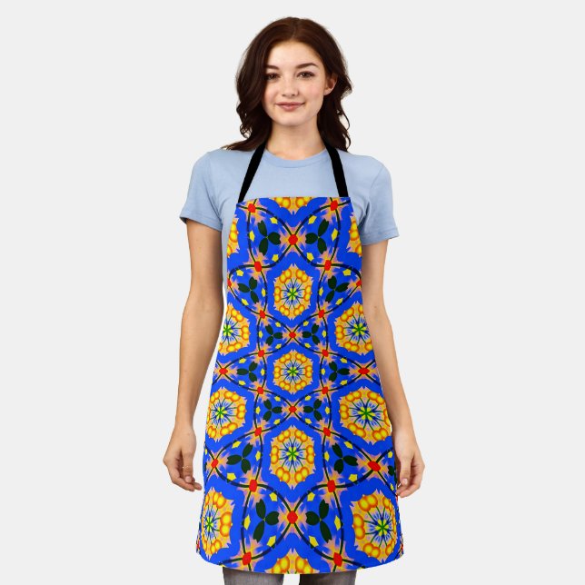 Aesthetic Floral Pattern Apron (Worn)