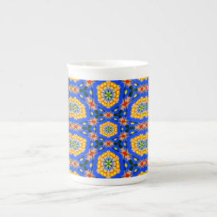 Aesthetic Floral Pattern Bone China Mug