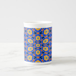 Aesthetic Floral Pattern Bone China Mug