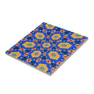 Aesthetic Floral Pattern Ceramic Tile