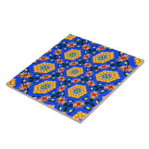 Aesthetic Floral Pattern Ceramic Tile