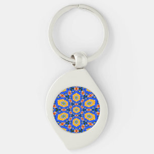 Aesthetic Floral Pattern Key Ring