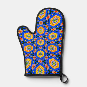 Aesthetic Floral Pattern Oven Mitt