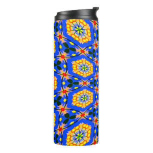 Aesthetic Floral Pattern Thermal Tumbler