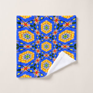 Aesthetic Floral Pattern Wash Cloth