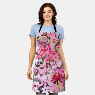 Aesthetic Floral seamless pattern Apron