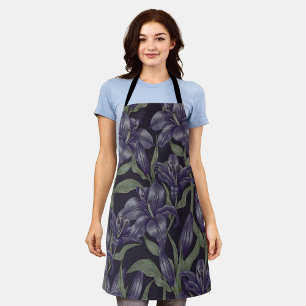 Aesthetic Floral seamless pattern Apron