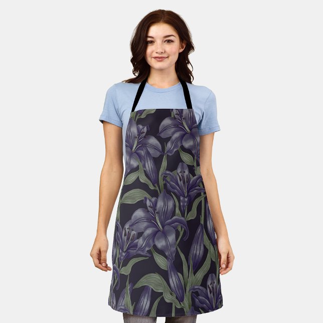 Aesthetic Floral seamless pattern   Apron (Creator Uploaded)