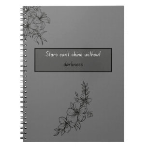 Aesthetic Floral Spiral Notebook